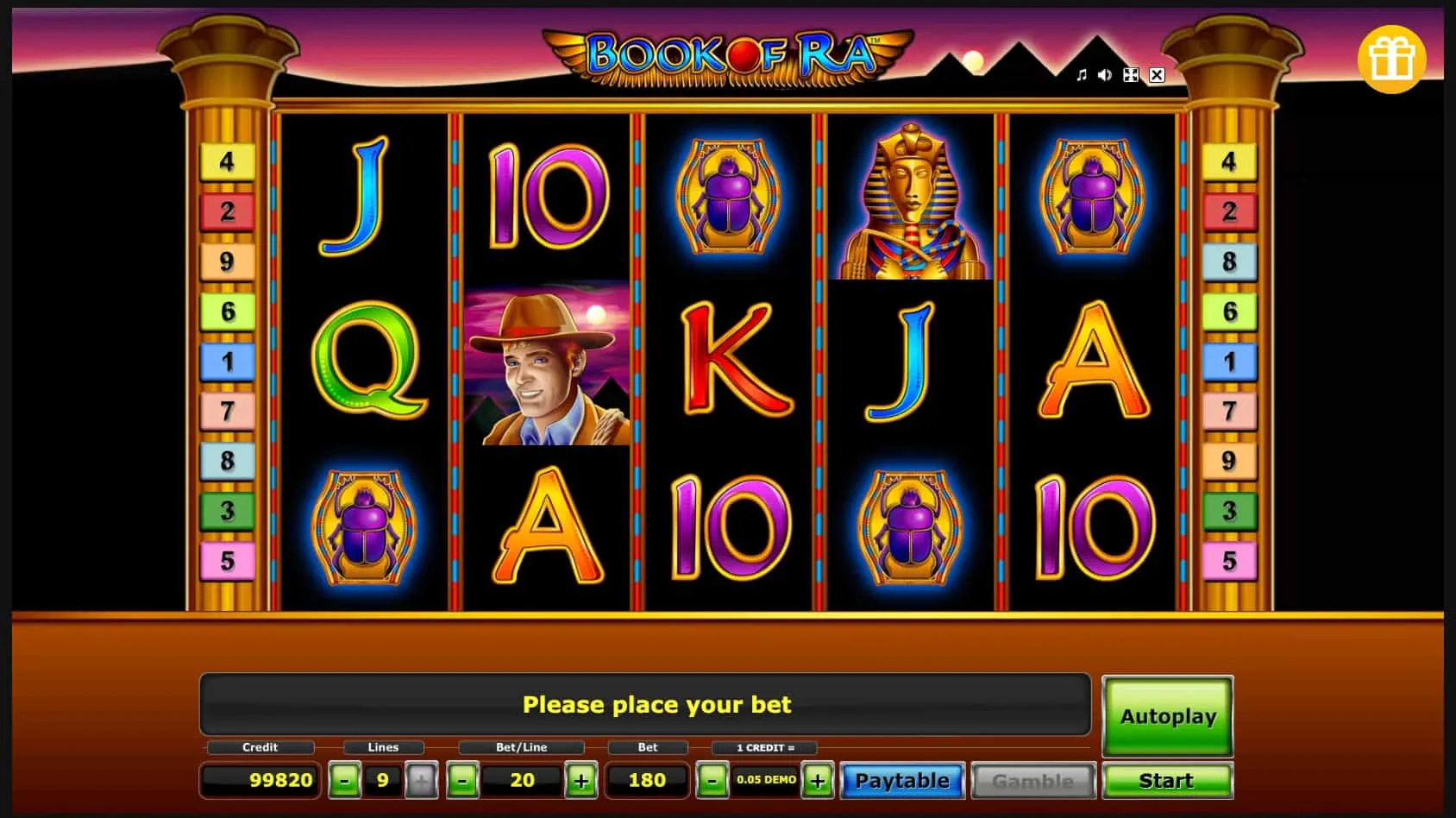 Vantaggi di Book of Ra Novomatic Vantaggi di Book of Ra Novomatic